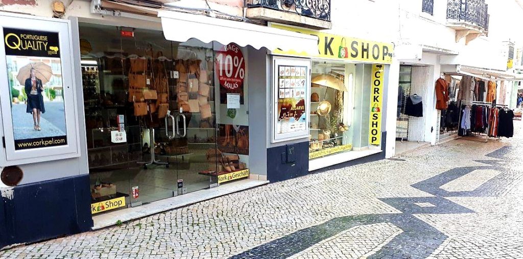 Cork Shop in Portugal Lagos Rua Candido dos Reis